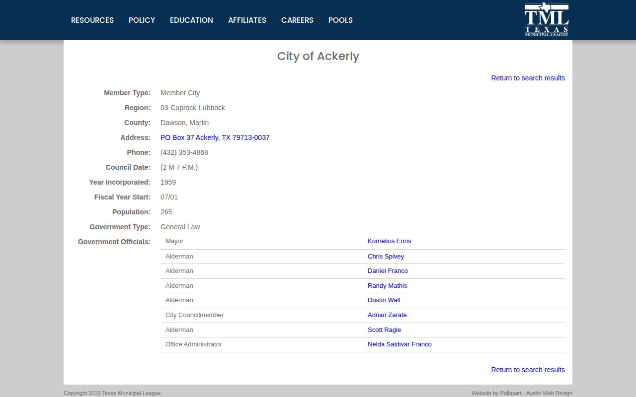 Ackerly Martin County mugshots and arrest records municipal directory reference