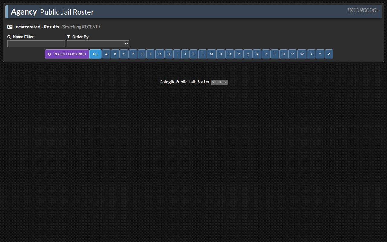 Martin County jail roster booking record search interface